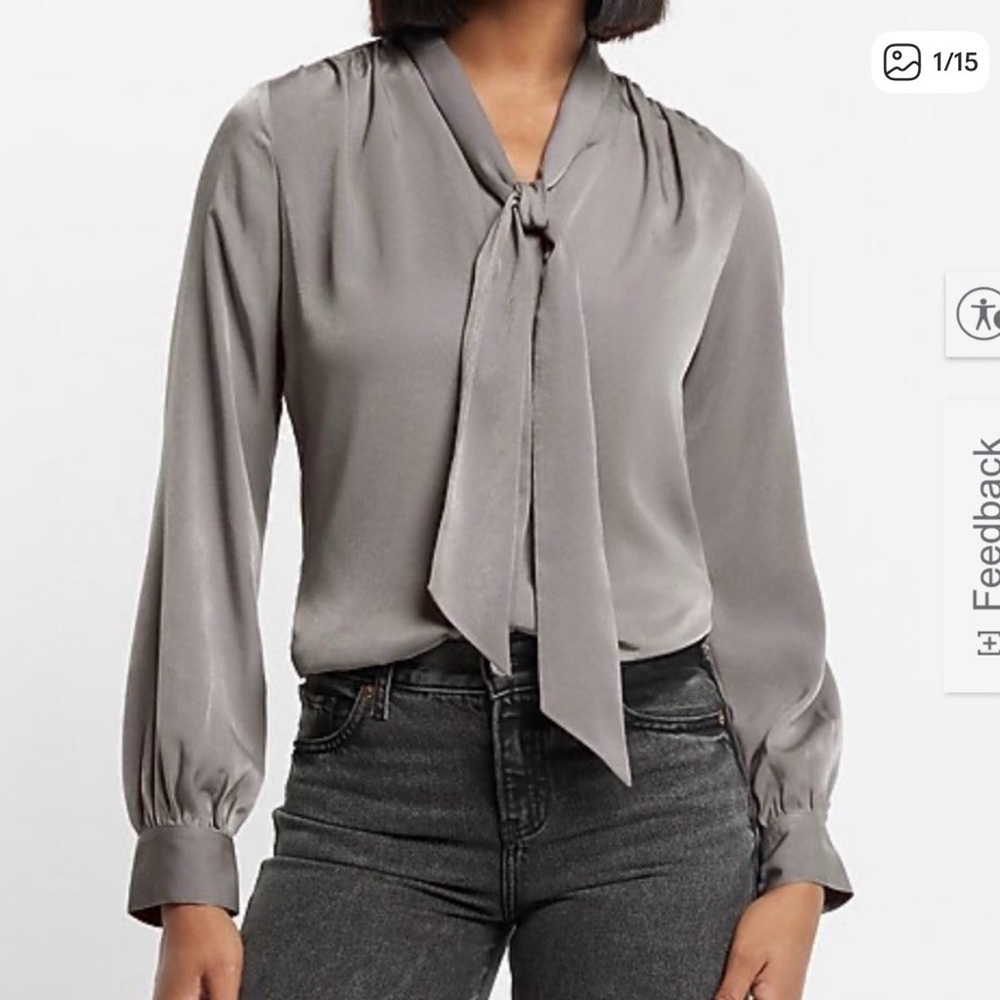 Elegant Portifino Gray Women's Blouse